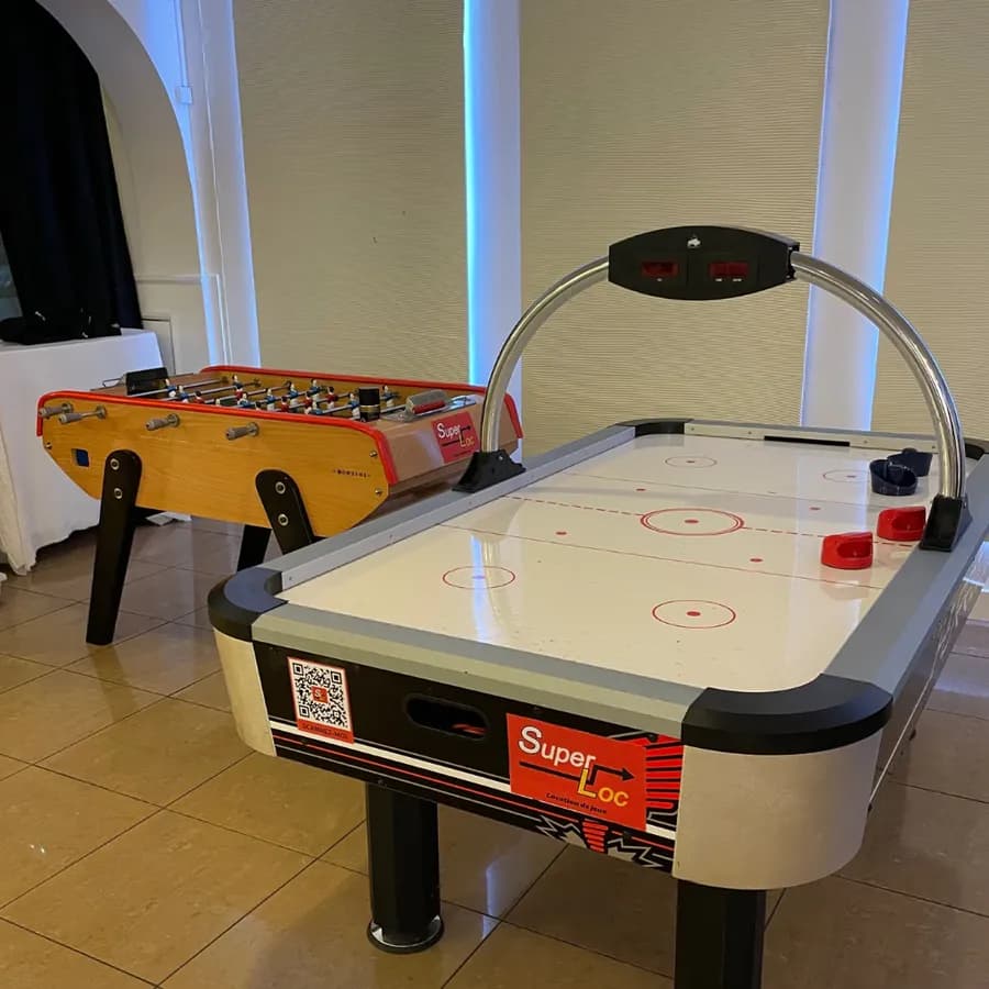 Mariage – Air hockey et baby-foot